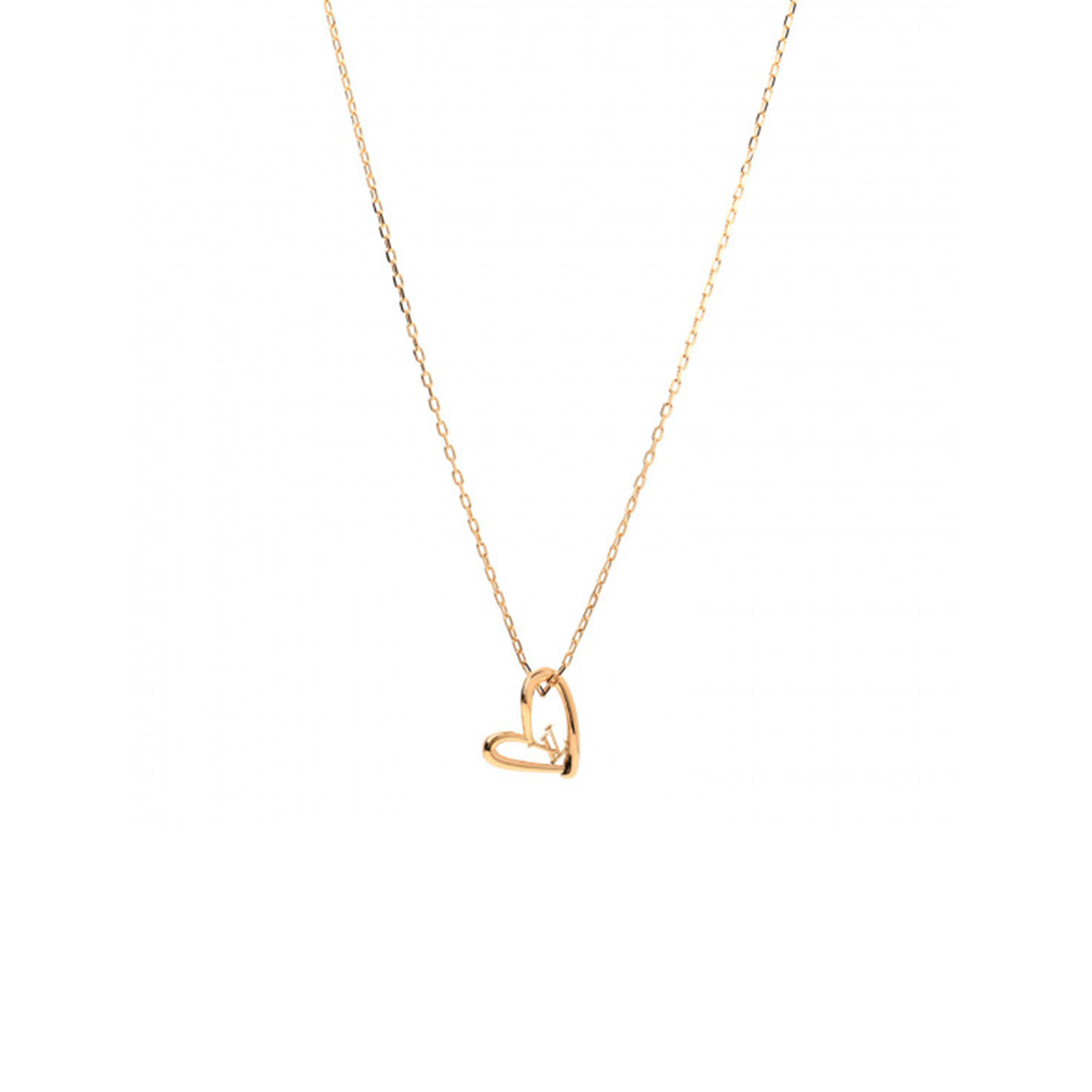 LOUIS VUITTON METAL FALL IN LOVE NECKLACE M00465